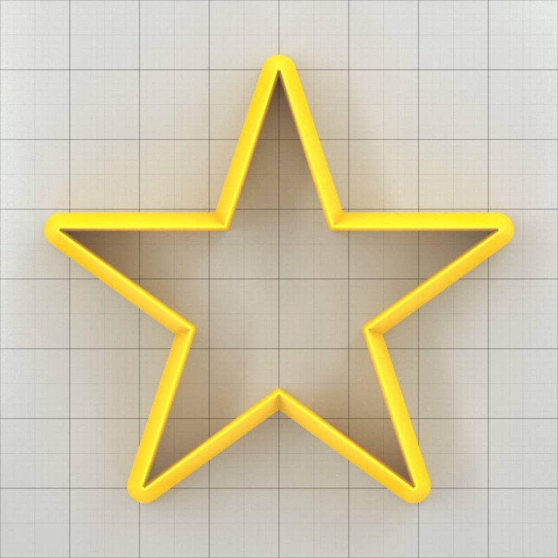 Star 5-Pointed, Tiny - Set of 11 Clay Cutters Plastic Cutters SweetyBijou Tools
