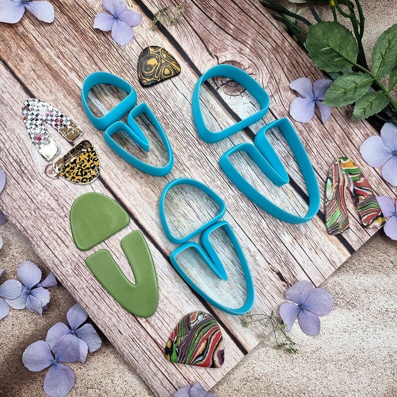 U-Shape Polymer Clay Cutter #1 - Two-Piece Design, Single Size or Set image 5