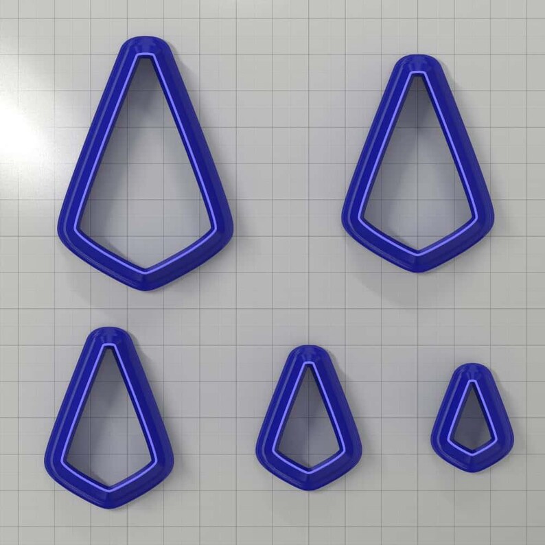 Drops Clay Cutters #36 Plastic Cutters SweetyBijou Tools