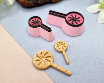 SweetyBijou Lollipop Halloween Clay Cutter - Polymer Clay Cutter Set in 4 Sizes
