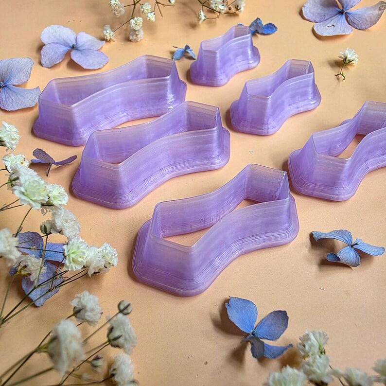 Curved Freeform Pendant Bail Clay Cutter Set #10 - 6 Sizes, 2.5-5 cm image 5