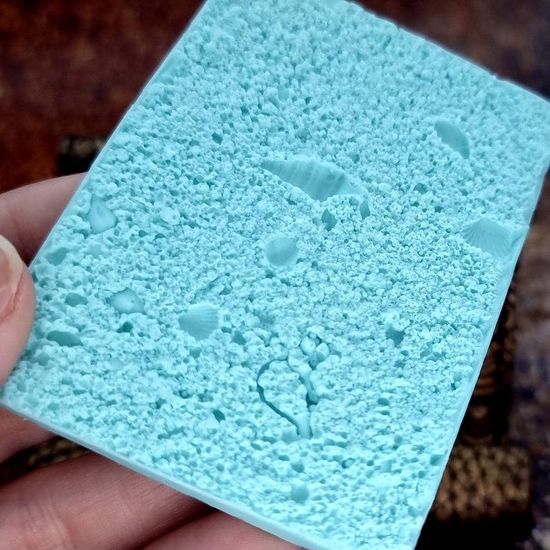 SweetyBijou Silicone Texture - Real Sand and Shells on the Beach