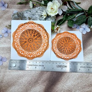 Mandala #4 Texture for Polymer Clay - 10 or 12 cm image 3