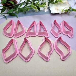 10pcs Earrings Cutters Set #8, Polymer Clay Cutters, Clay Cutters for Polymer Clay Jewelry Plastic Cutters SweetyBijou Tools