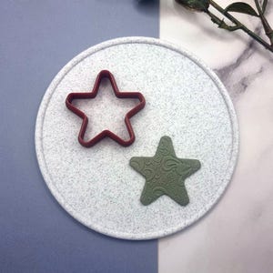 Star 5-Pointed, Smooth - Set of 11 Polymer Clay Cutters Plastic Cutters SweetyBijou Tools