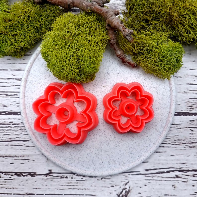 Flower Cutter #2 - Polymer Clay Cutters Plastic Cutters SweetyBijou Tools