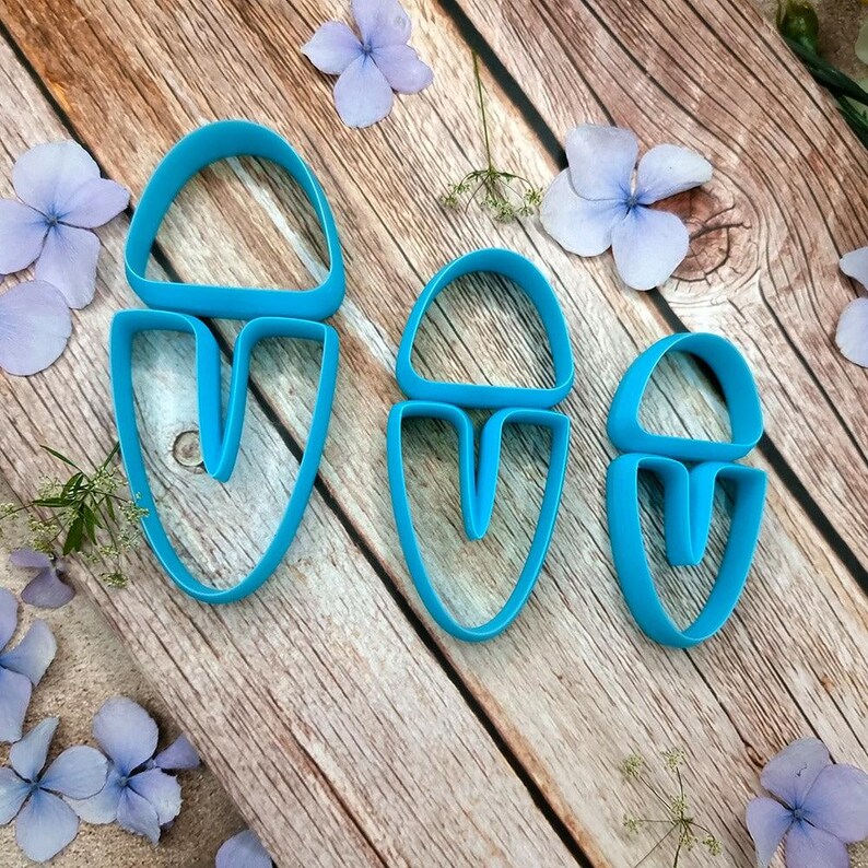 U-Shape Polymer Clay Cutter #1 - Two-Piece Design, Single Size or Set image 2