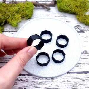 8-Sided Ring Blanks - Medium (10mm) Bakeable Blanks SweetyBijou Tools