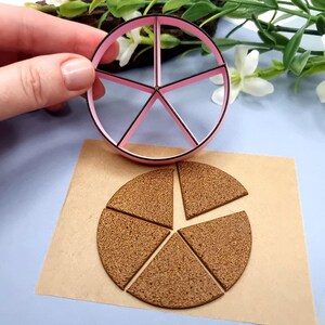 Pizza Cutter - 5 slices Plastic Cutters SweetyBijou Tools