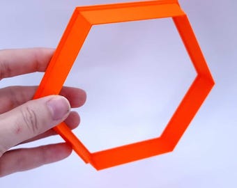 Extra Large Hexagon Polymer Clay Cutter - 8-16 cm