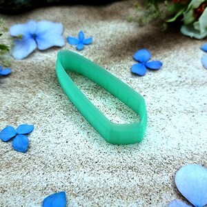 Angled Dagger Polymer Clay Earring Cutter #13 - 6 cm image 2