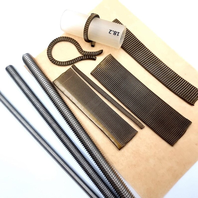 SweetyBijou Set of 3 textured metal rod tool for polymer clay