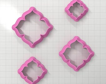 SweetyBijou Flower Clay Cutter - Floral Petal Cutter for Polymer Clay in 4 Sizes or Set