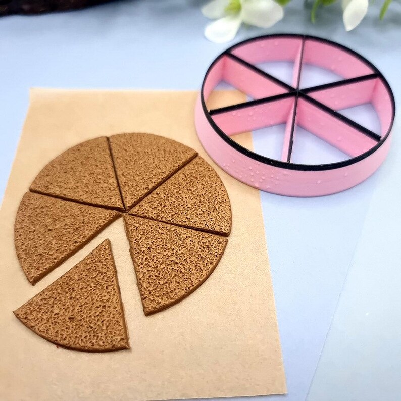 Pizza Cutter - 6 slices Plastic Cutters SweetyBijou Tools