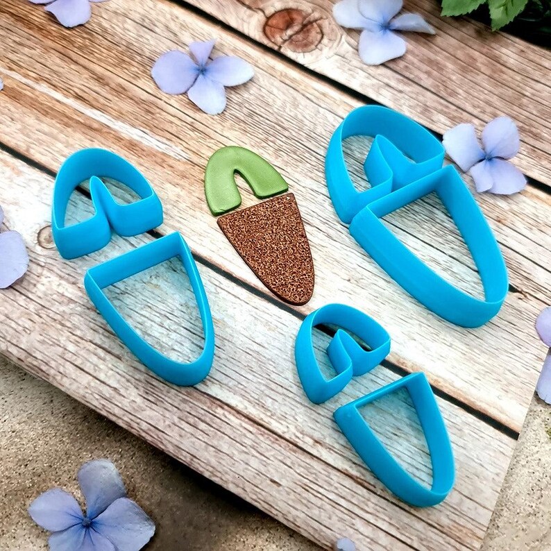 U-Shape Polymer Clay Cutter #2 - Two-Piece Design, Single Size or Set image 6