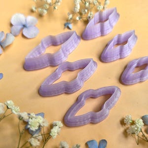 Notched Marquise Pendant Bail Clay Cutter Set #6 - 6 Sizes, 2.5-5 cm image 7