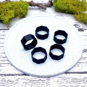 8-Sided Ring Blanks - Medium (10mm) Bakeable Blanks SweetyBijou Tools