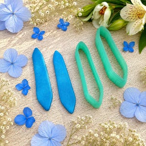 Ohrringausstecher aus Polymerclay, Paar Nr. 19 – 6 cm Bild 1