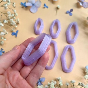 Smooth Marquise Pendant Bail Clay Cutter Set #12 - 6 Sizes, 2.5-5 cm image 7