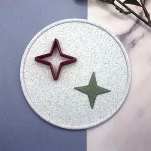 Star 4-Pointed - Set of 11 Polymer Clay Cutters Plastic Cutters SweetyBijou Tools