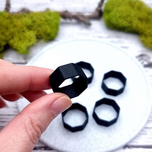 8-Sided Ring Blanks - Medium (10mm) Bakeable Blanks SweetyBijou Tools