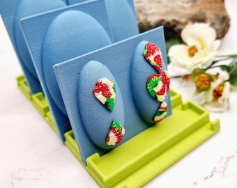 Baking Base Holder for Polymer Clay - 6 Angled Slots, 15 x 10 cm
