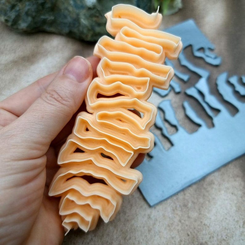 Rocky Edge #5 Clay Blade - 12 cm Patterned Edge for Polymer and Metal Clay image 1