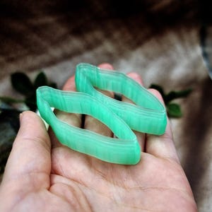 Wavy Marquise Polymer Clay Earring Cutter Pair #31 - 6 cm image 5