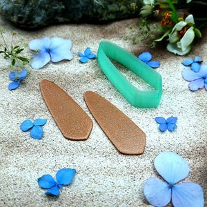 Angled Dagger Polymer Clay Earring Cutter #13 - 6 cm image 6