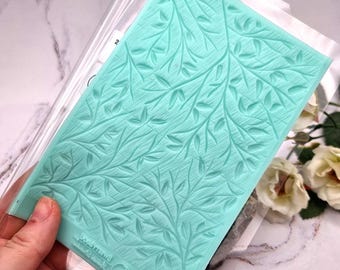 Spring Leaves Silicone Texture Mat for Polymer Clay