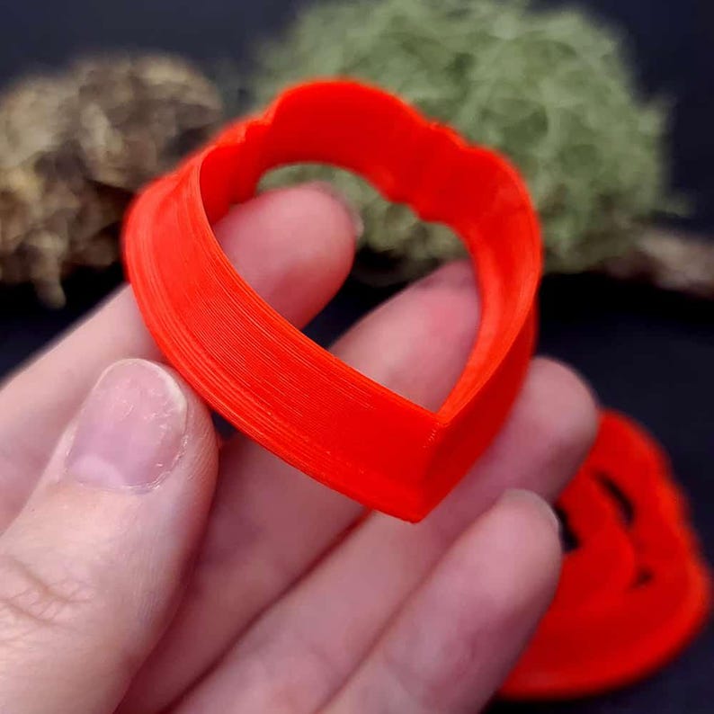 Wavy Heart Clay Cutter Plastic Cutters SweetyBijou Tools