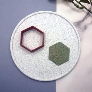 Hexagon - Set of 11 Polymer Clay Cutters Plastic Cutters SweetyBijou Tools