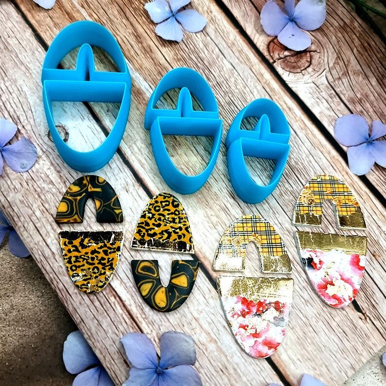 U-Shape Polymer Clay Cutter #5 - Two-Piece Design, Single Size or Set image 1