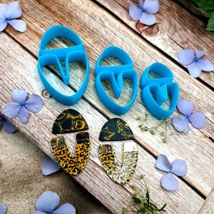 U-Shape Polymer Clay Cutter #4 - Two-Piece Design, Single Size or Set image 5
