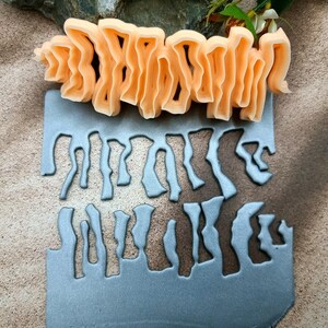 Rocky Edge #5 Clay Blade - 12 cm Patterned Edge for Polymer and Metal Clay image 4