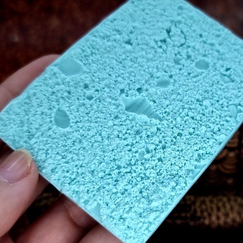 SweetyBijou Silicone Texture - Real Sand and Shells on the Beach