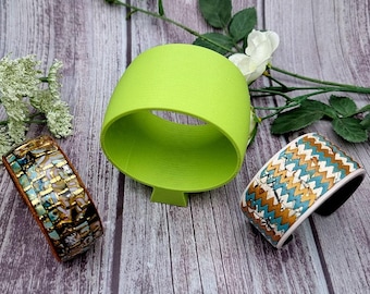 Light Curved Bracelet Cuff Form for Polymer Clay - Reusable Baking Base