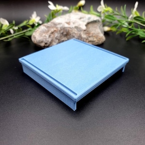 SweetyBijou Stackable Flat Textured Baking Base - Squared (1pcs) for white clay
