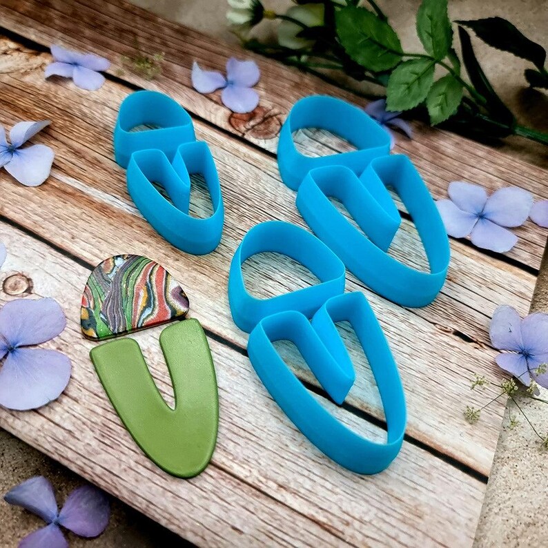 U-Shape Polymer Clay Cutter #1 - Two-Piece Design, Single Size or Set image 7