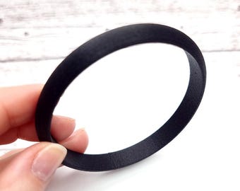 Light Convex Bangle Blank for Polymer Clay - 1 cm Wide, Bake-In Base