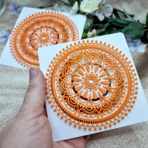 Mandala #5 Texture for Polymer Clay - 10 or 12 cm image 4