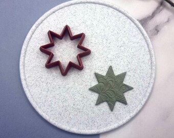 SweetyBijou Star 8-Pointed, Tiny - Set of 11 Polymer Clay Cutter