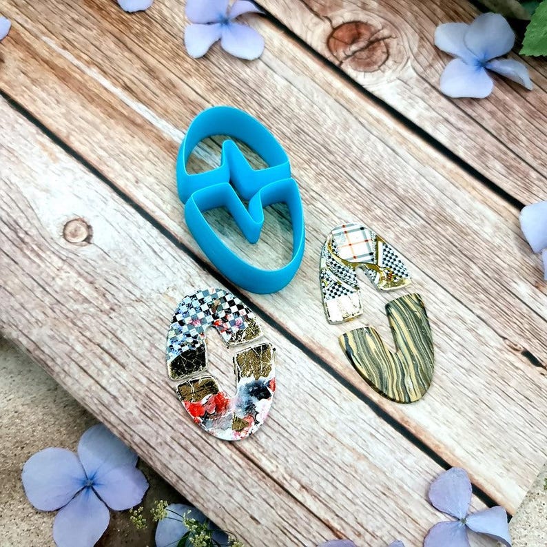 U-Shape Polymer Clay Cutter #3 - Two-Piece Design, Single Size or Set image 6