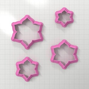 Flower Metal Clay Cutters Plastic Cutters SweetyBijou Tools