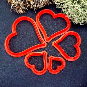 Harmony in Hearts Clay Cutter Plastic Cutters SweetyBijou Tools