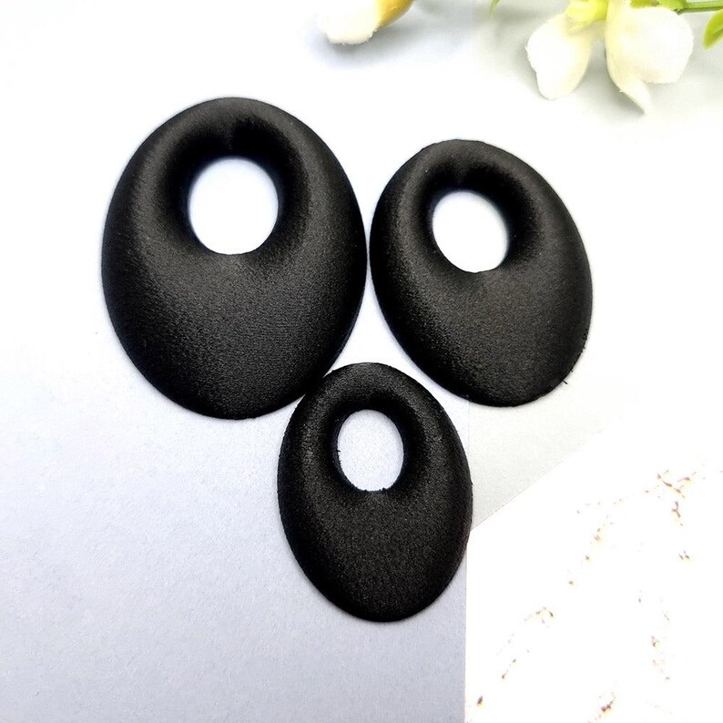 Geometric Blanks - Oval Side Donut Bakeable Blanks SweetyBijou Tools