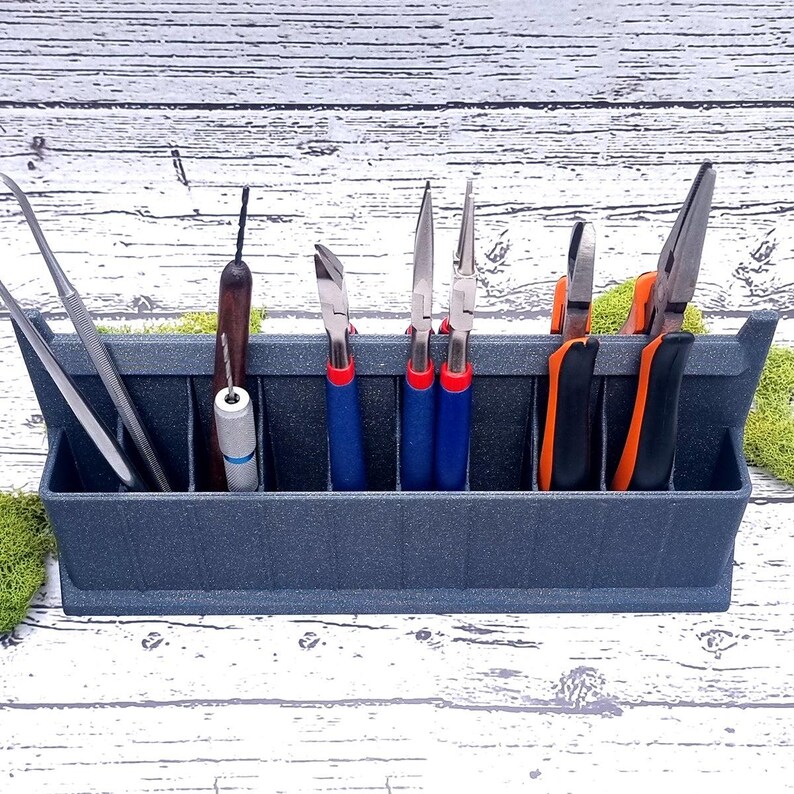 Ultimate Pliers Holder - Slate Gray Tools Organizer SweetyBijou Tools