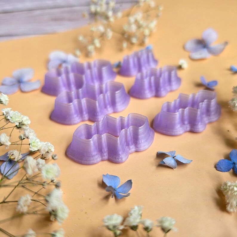 Lobed Teardrop Pendant Bail Clay Cutter Set #11 - 6 Sizes, 2.5-5 cm image 5