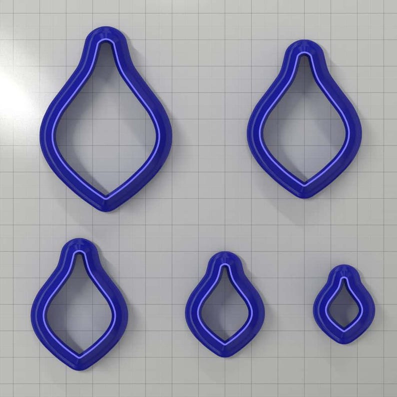 Drops Clay Cutters #39 Plastic Cutters SweetyBijou Tools