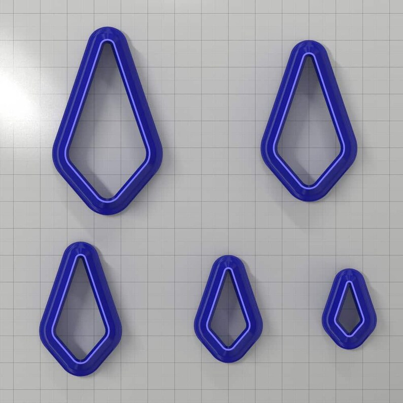 Drops Clay Cutters #5 Plastic Cutters SweetyBijou Tools